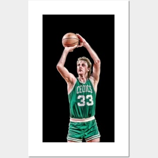 Larry Bird Dunk Posters and Art